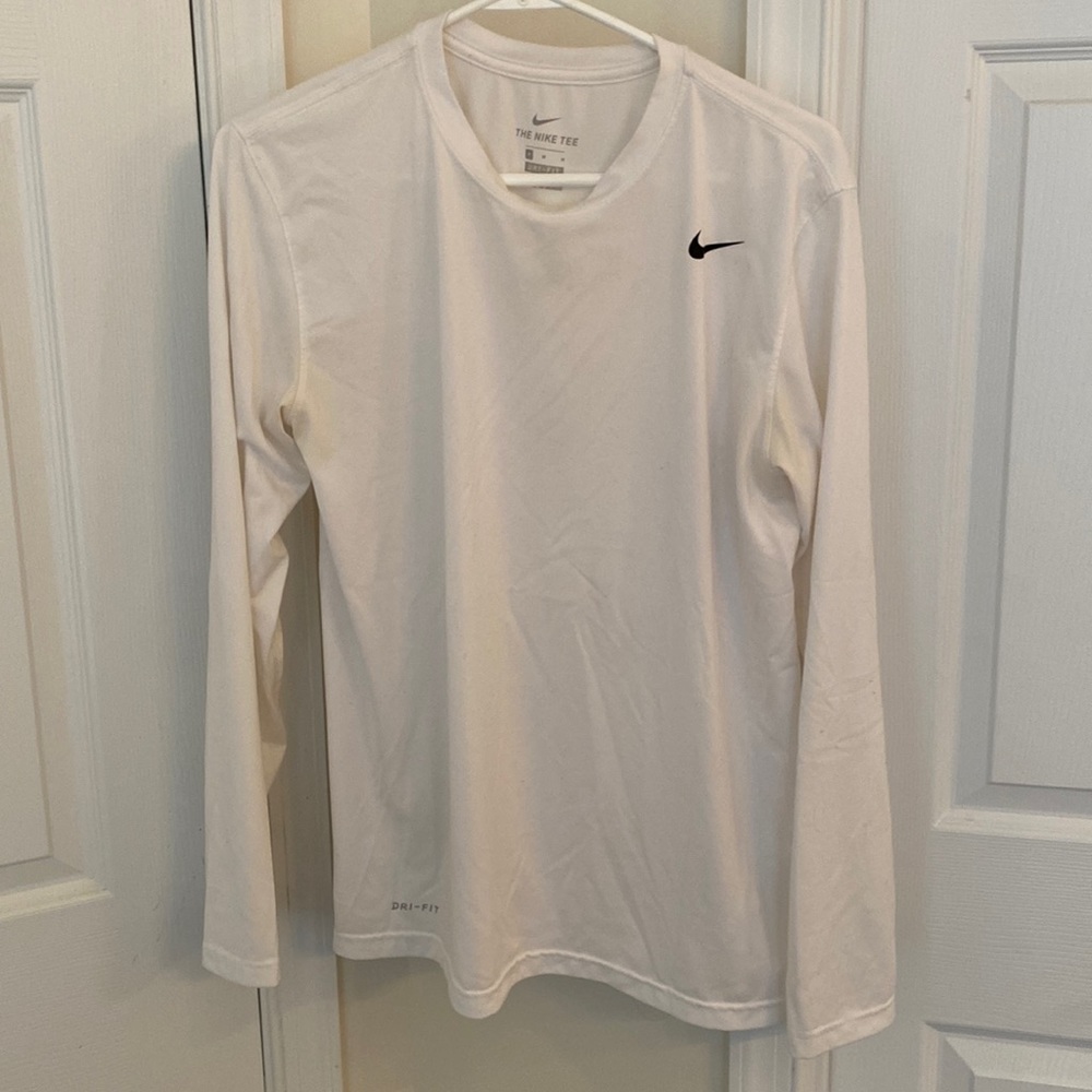 Nike white long sleeve base layer Dri-fit size medium